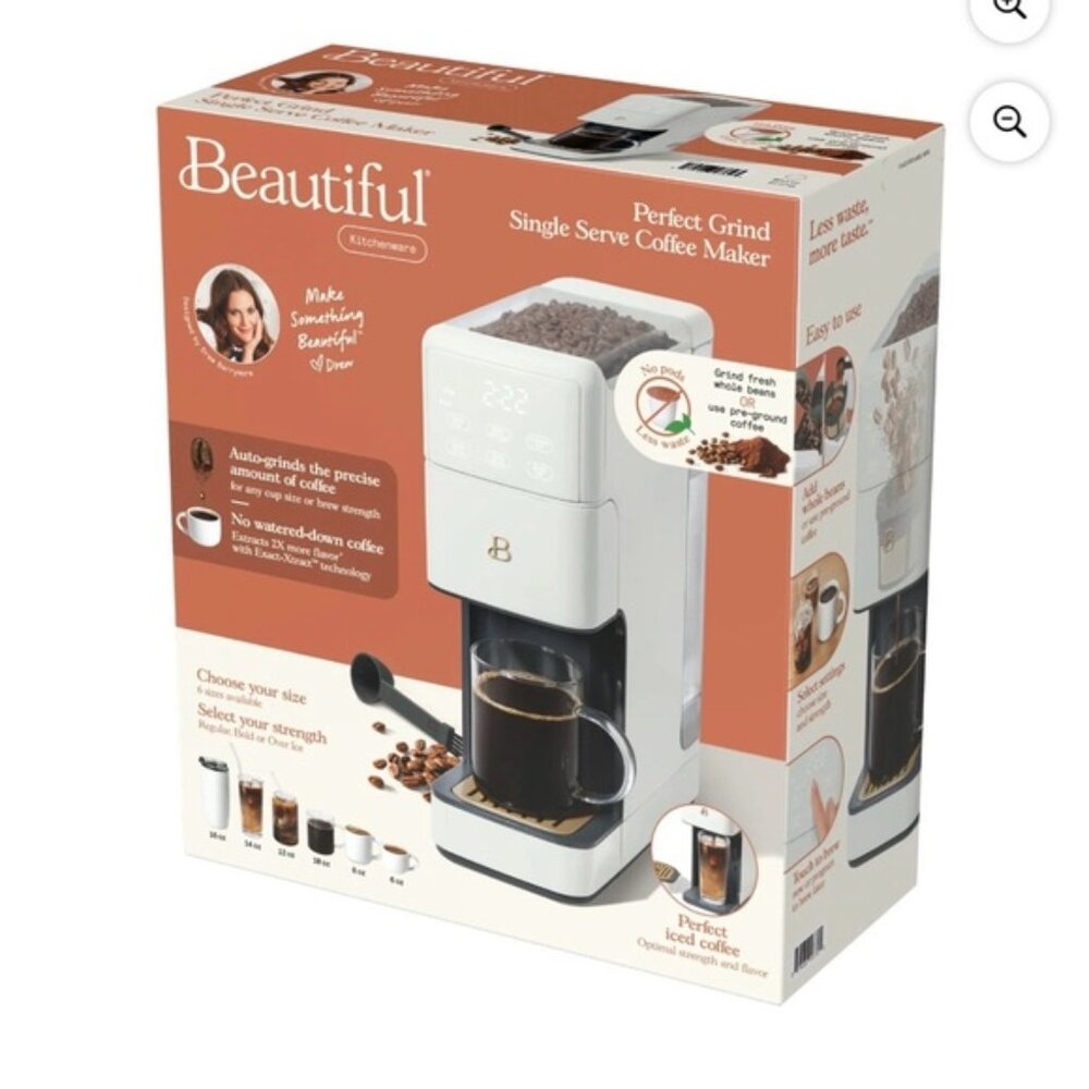 Beautiful White Single Serve Coffee Maker